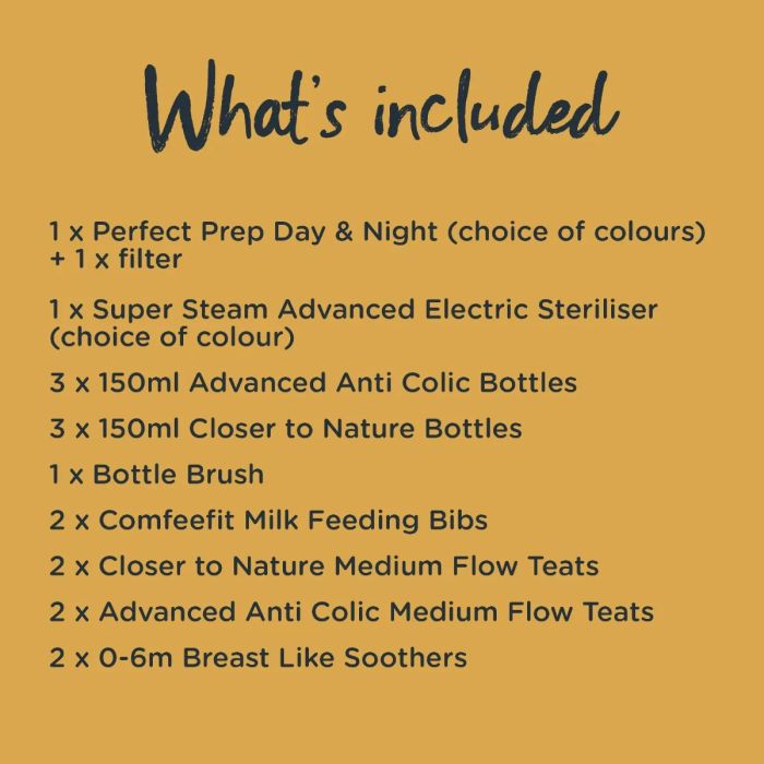 Complete bottle feeding bundle infographic