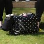 Two insulated bottle bags against a white background